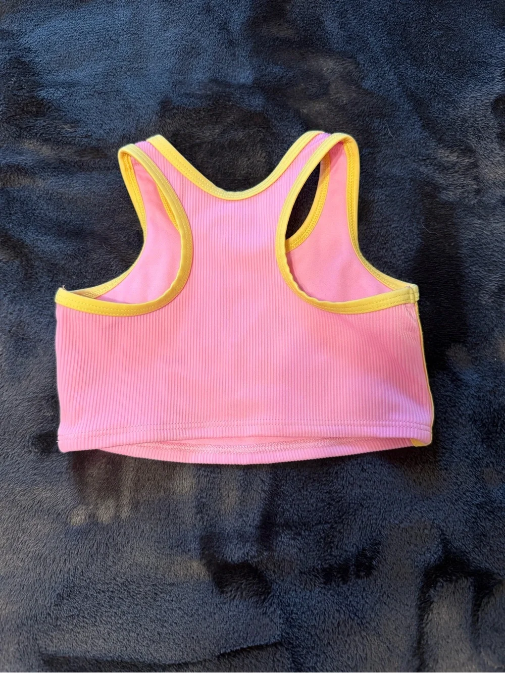 jumping beans Pink & Yellow Girls 3-Piece Swim Set with Floral Rash Guard